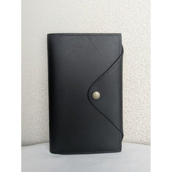 FINAL PRICE DROP NEW Portland Leather Goods PLG Large Snap Journal Black - Picture 1 of 9